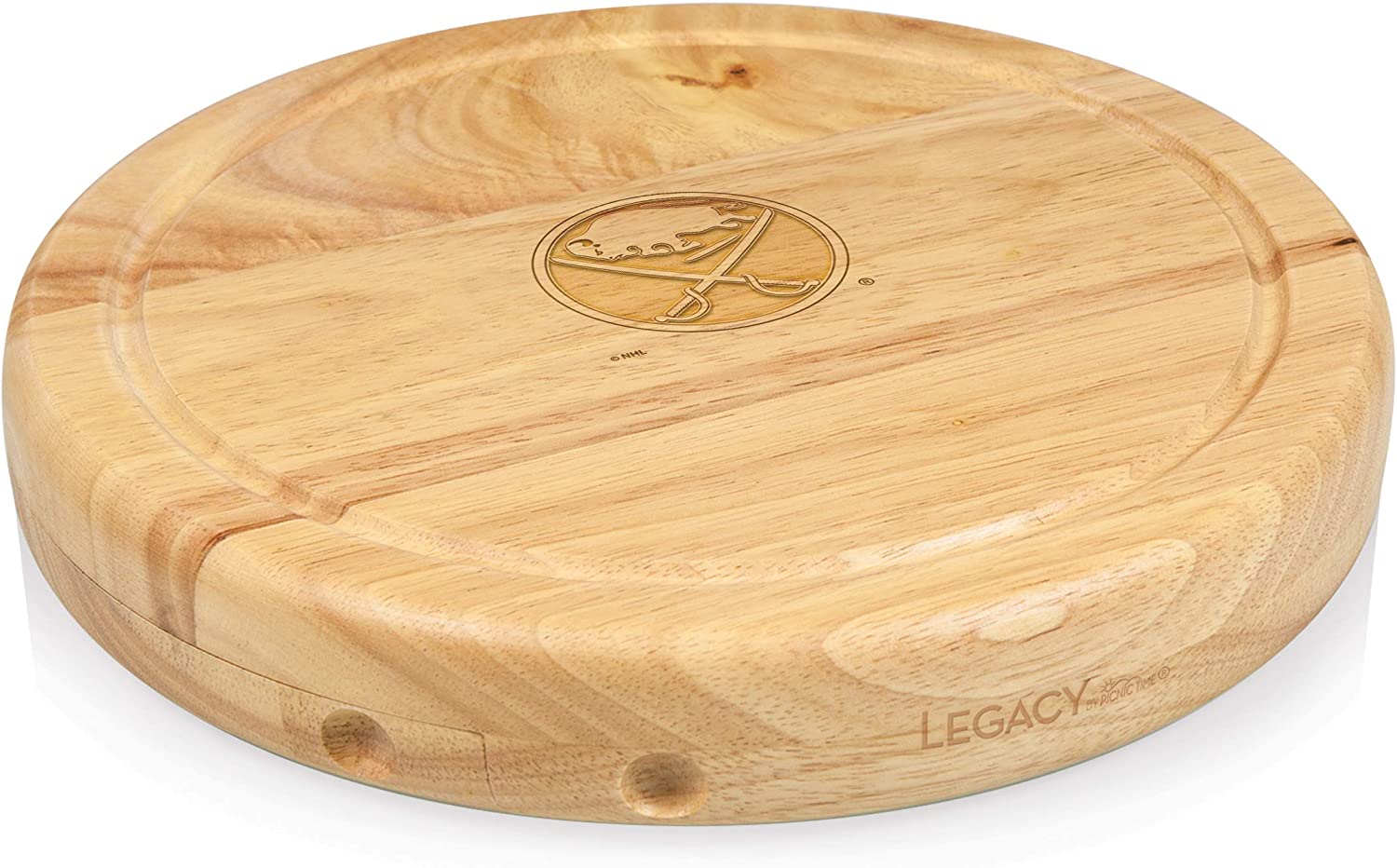Price:$58.95 : PICNIC TIME NHL Buffalo Sabres Circo Cheese Board and Knife Set - Charcuterie Board Set - Wood Cutting Board : Sports & Outdoors
