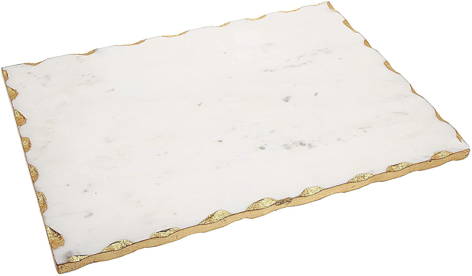 Price:$49.99 Marble Challah, Cutting, Carving Board with Gold Trim by Godinger - 16" x 12": Home & Kitchen