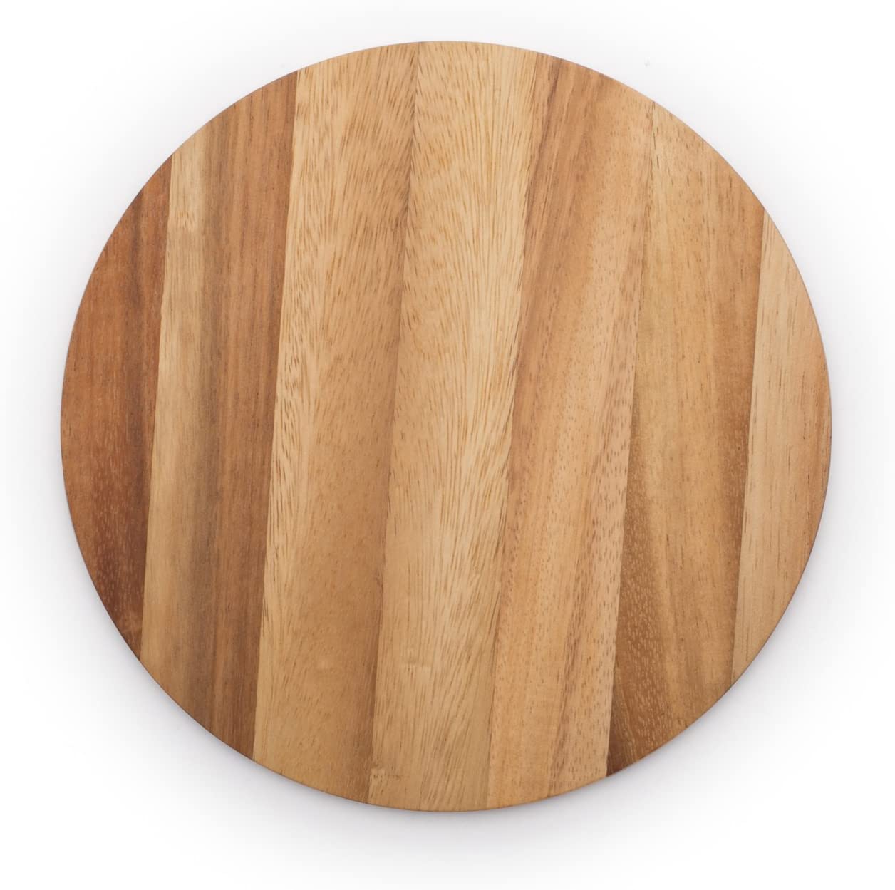Price:$20.99 Gourmet Multi-Use Circle Serving Board, Acacia Wood: Wood Cutting Board: Home & Kitchen