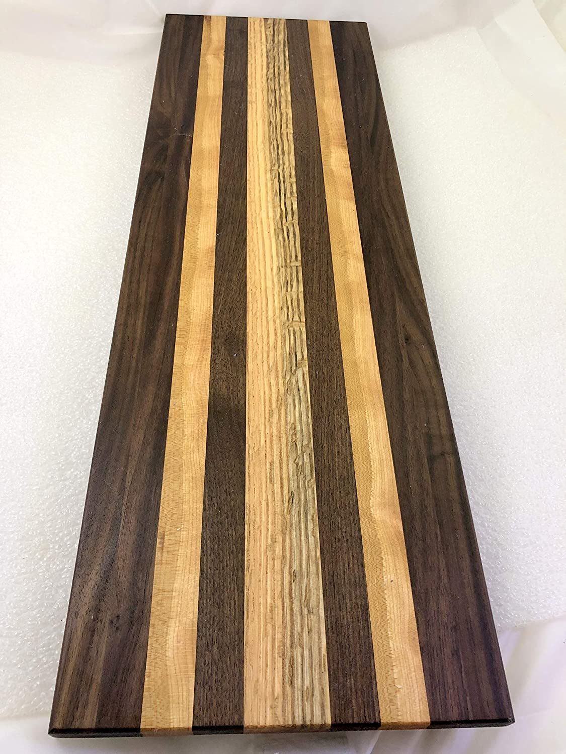 Price:$72.00 cheese long wide board 147, Spotted Oak serving cutting board : Handmade Products