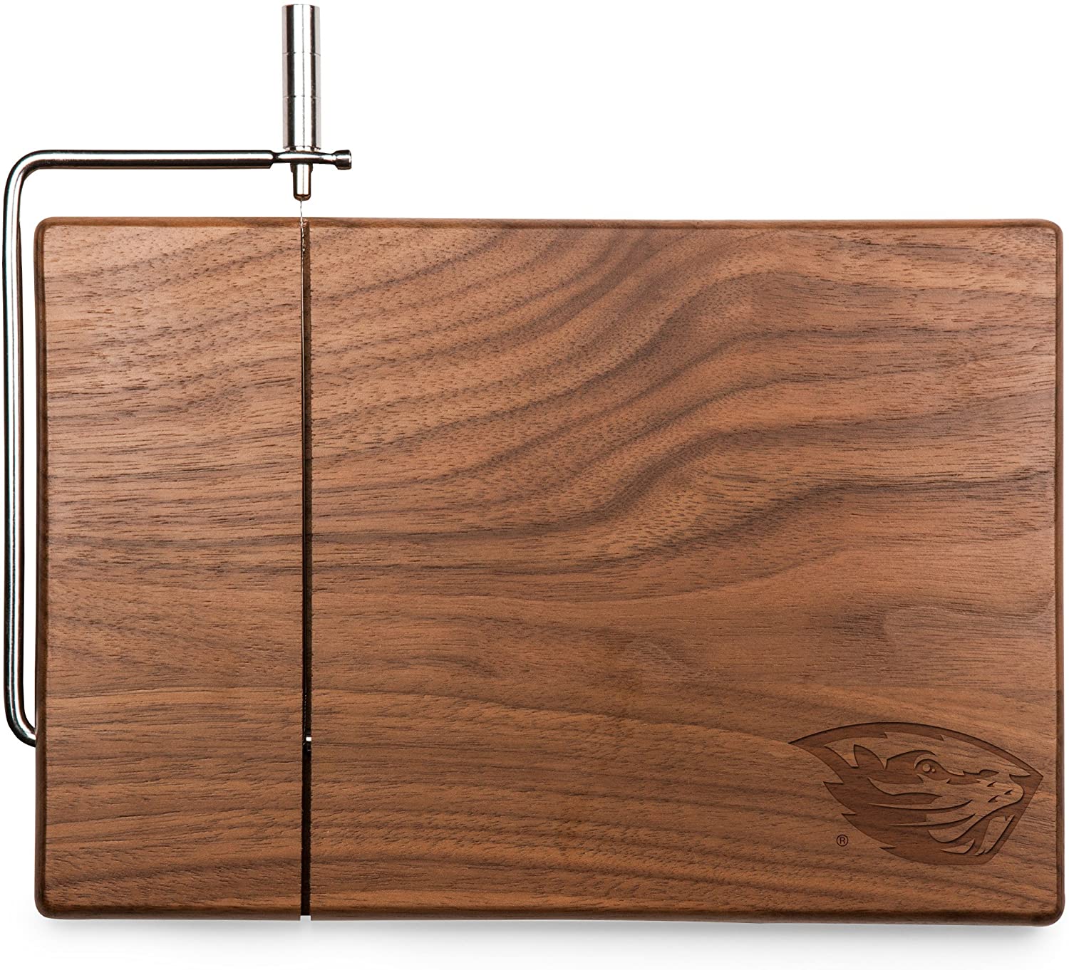 Price:$34.69 TIME NCAA Oregon State Beavers Meridian Black Walnut Cutting Board with Cheese Slicer : Home & Kitchen