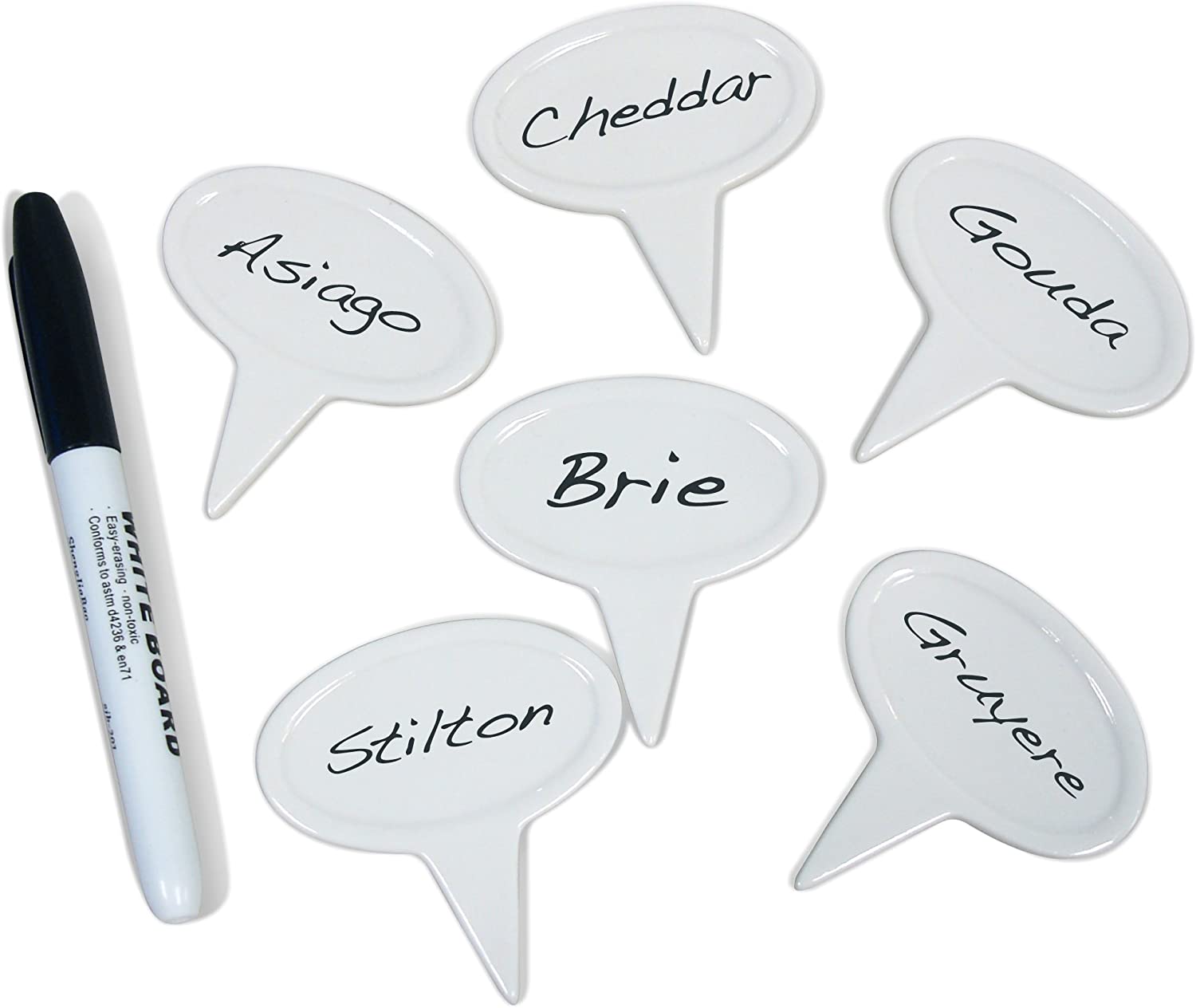 Price:$27.00 Ceramic Cheese Marker Set : Home & Kitchen