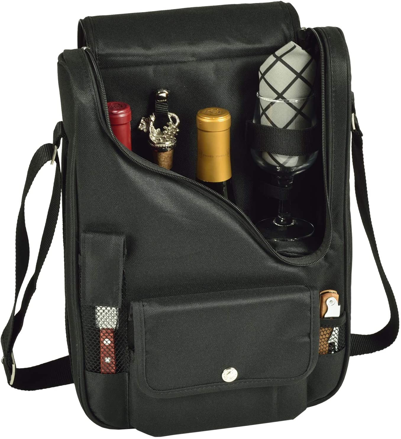 Price:$56.00 at Ascot Original Insulated Wine and Cheese Cooler with Glass Wine Glasses- Designed, Assembled & Quality Approved in the USA : Patio, Lawn & Garden