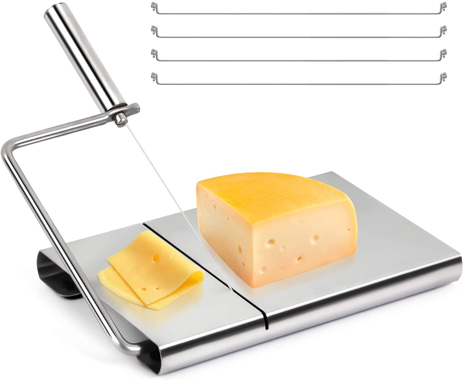 Price:$16.99 Slicer Stainless Steel Wire Butter Cutter with Serving Board: Home & Kitchen