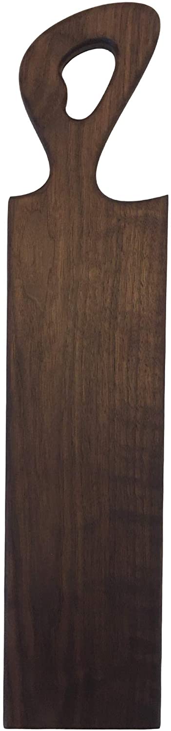 Price:$49.99 Castle Cheese Board With Handle, Natural Wood Tray, Real Wood Cheese Board, Charcuterie Board, Cutting Board, 24 Inch x 5.25 Inch (Walnut): Home & Kitchen