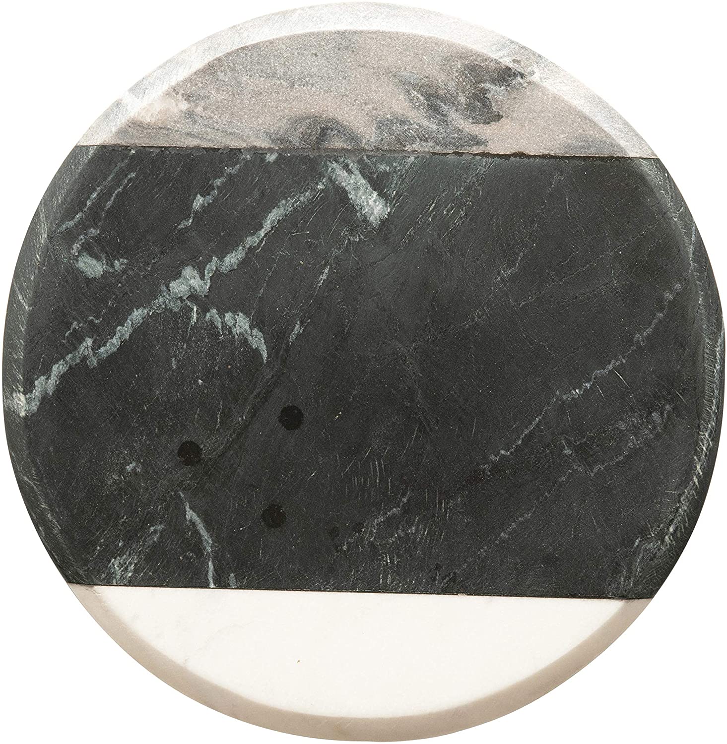 Price:$32.40 Co-Op Round Marble Cheese, Grey, Black & White Cutting Board, 10": Home & Kitchen