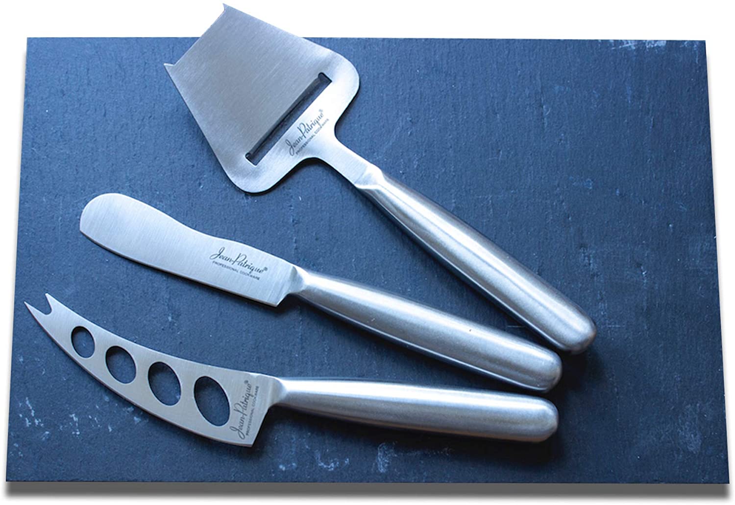 Price:$28.99 Slate Cheese Board & Cheese Knife Set | Includes hand-crafted slate board and three traditional cheese knives | Perfect Cheese Board Gift Set | From Jean Patrique: Home & Kitchen