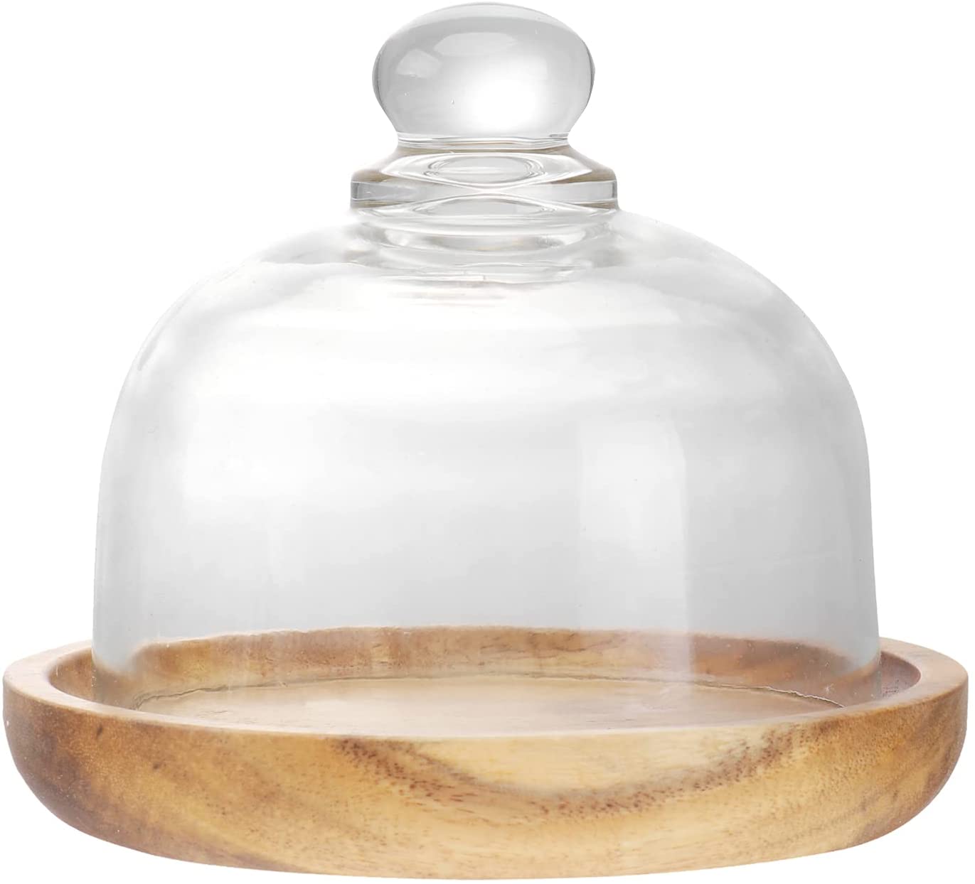 Price:$24.59 Wooden Cheese Dome Mini Cheese Plant Platter with Glass Top and Wooden Base Rustic Decorative Cheese Mini Cake Platter Air Plant Terrarium(4.13 x 3.74 x 3.15 inches/12 x 11x 9cm): Cheese Plates