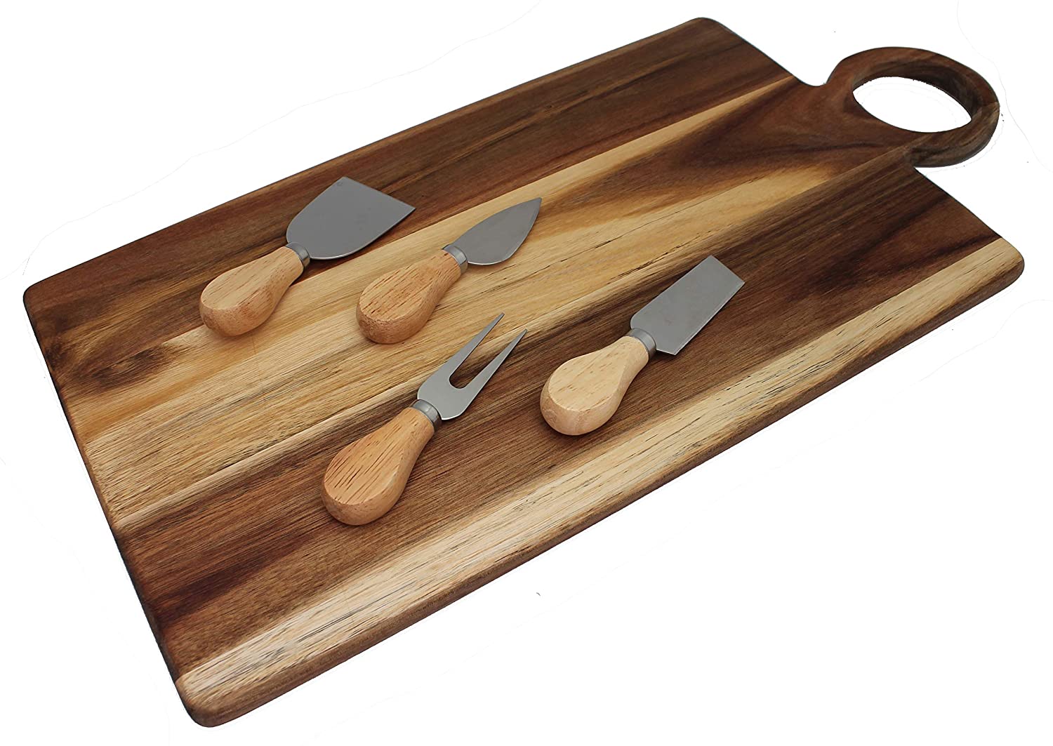 Price:$59.00 Board for Kitchen, Extra Large, Cheese Board and Knife Set, Utensils by Christina Home Designs: Cheese Plates