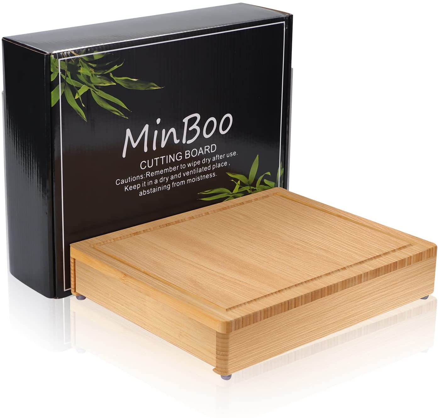 Price:$26.99 Bamboo Cutting Boards with Trays Knife Sharpener Knife Holder (4 in 1) Wood Cutting Board for Kitchen with Juice Groove Chopping Board for Meat Cheese and Vegetable: Home & Kitchen
