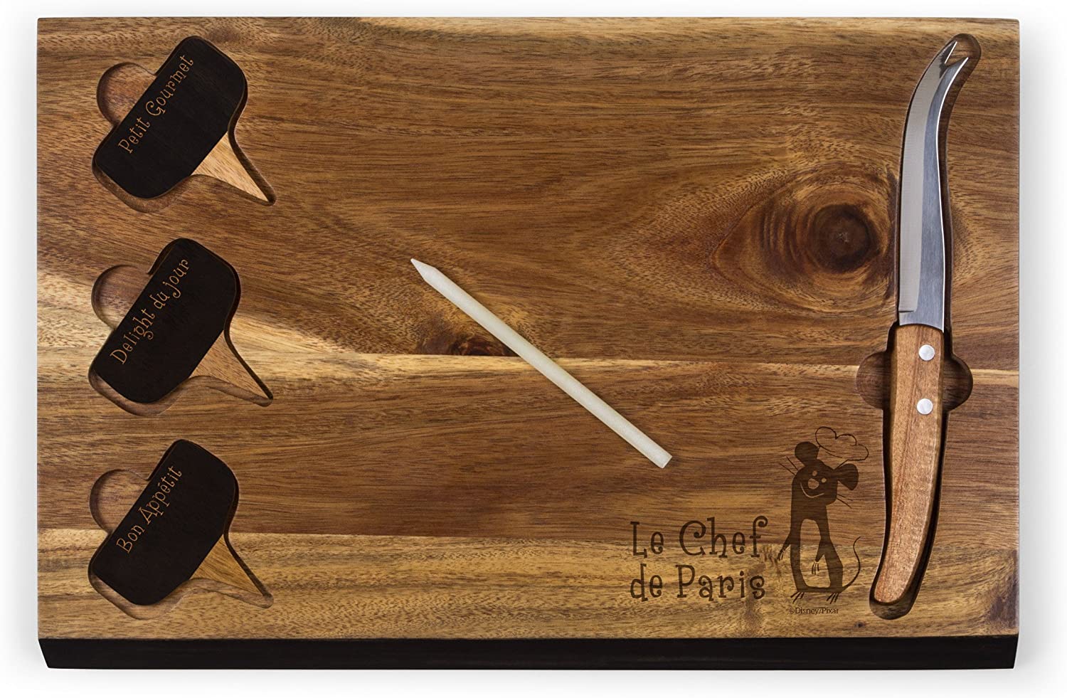 Price:$47.56 Ratatouille Delio Cutting Board and Cheese Tools Serving Set, by Picnic Time: Cheese Plates
