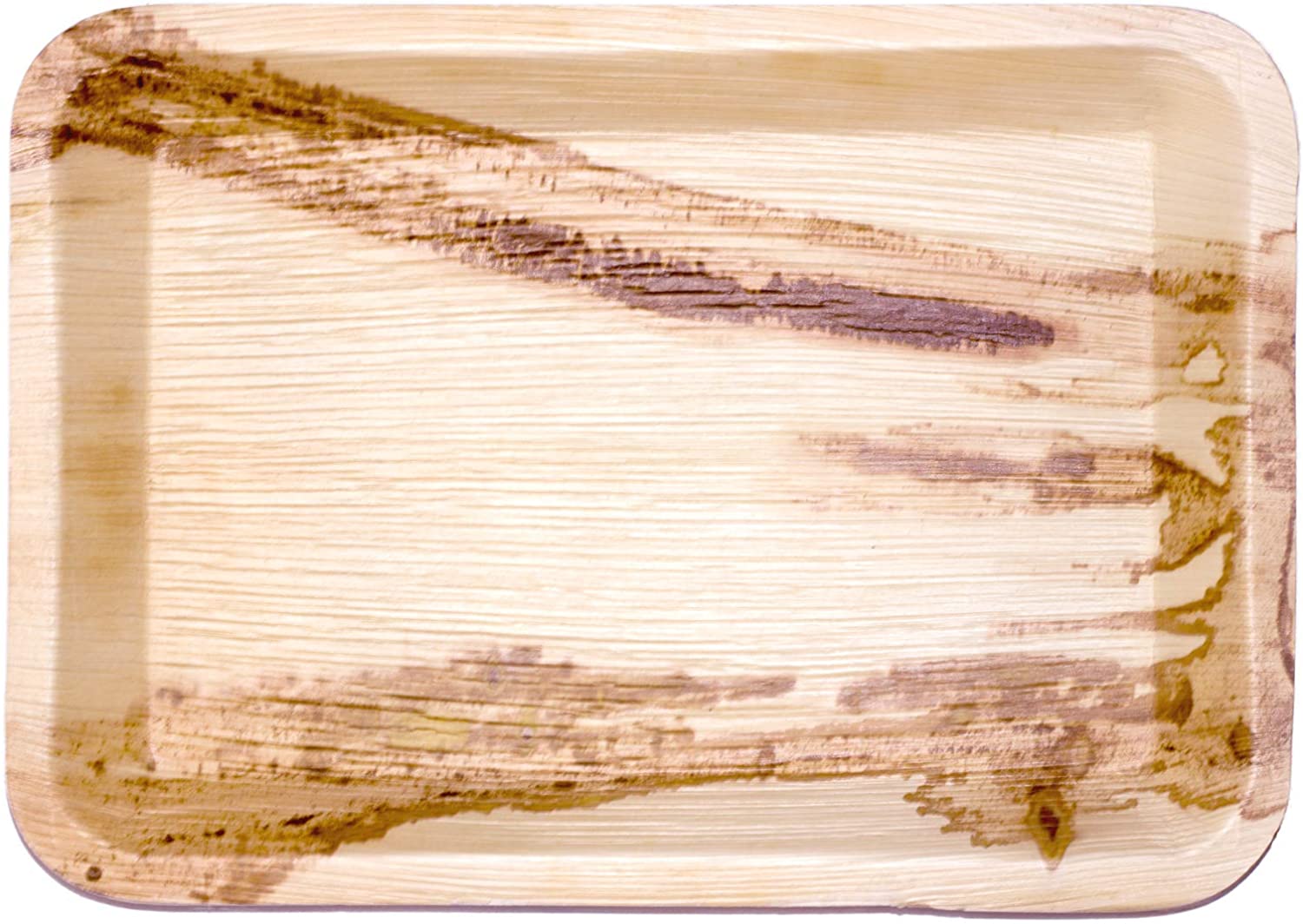 Price:$21.95 Rectangle Palm Leaf Serving Trays Platters - Pack of 5 - Disposable, Compostable, Natural, Tree Free, Sustainable, Eco-Friendly - Fancy Rustic Party Dinnerware and Utensils Like Wood, Bamboo : Health & Household