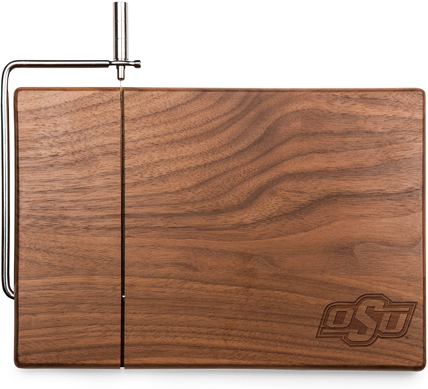 Price:$41.04 Oklahoma State Cowboys Meridian Black Walnut Cutting Board with Cheese Slicer : Home & Kitchen