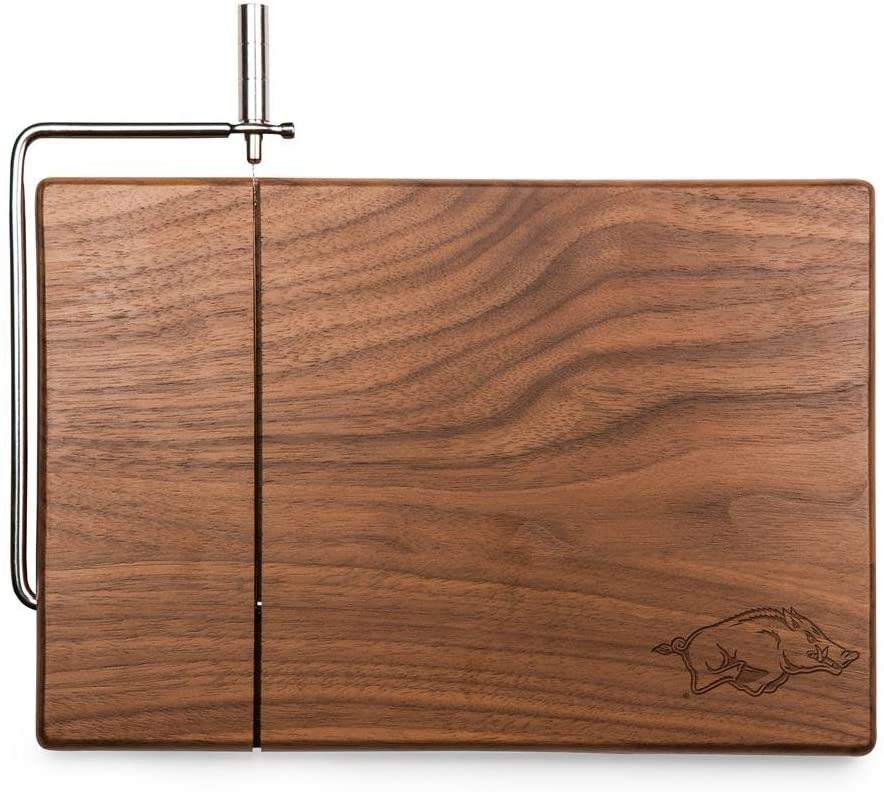 Price:$43.17 Arkansas Razorbacks Meridian Black Walnut Cutting Board with Cheese Slicer : Home & Kitchen