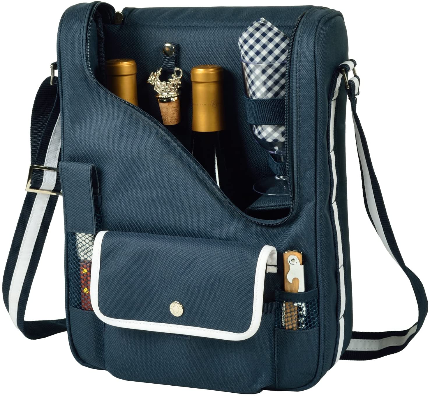 Price:$56.00 at Ascot Original Insulated Wine and Cheese Cooler Bag - Designed, Assembled & Quality Approved in the USA : Patio, Lawn & Garden
