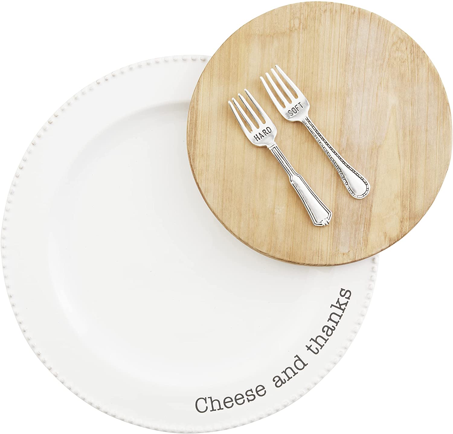 Price:$44.21 Pie 85 Circa Cheese Set, White, Plate 10.5" Board 6.5" Dia | Fork 4.25", 10 1/2" Dia 6 1/2" Dia 4 1/4": Cheese Plates