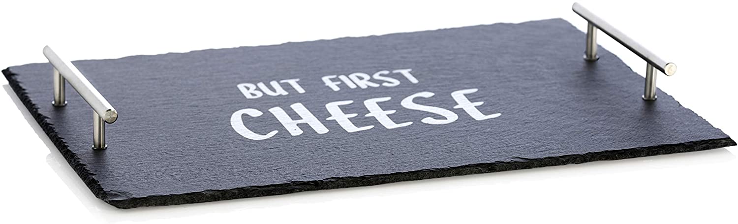 Price:$34.99 Home Granville But First Cheese Board, Black : Home & Kitchen