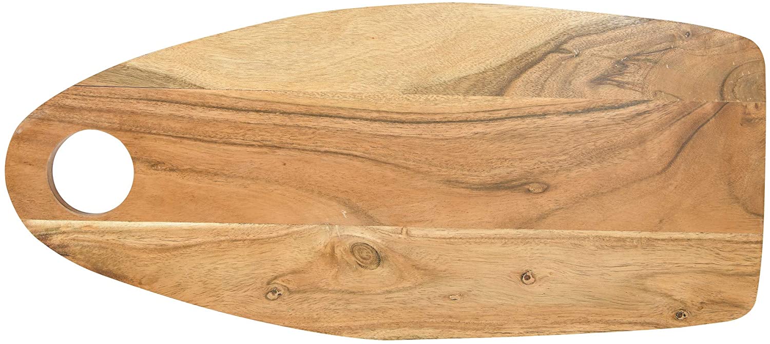Price:$25.60 Acacia Wood Cheese Handle Cutting Board, Brown : Home & Kitchen