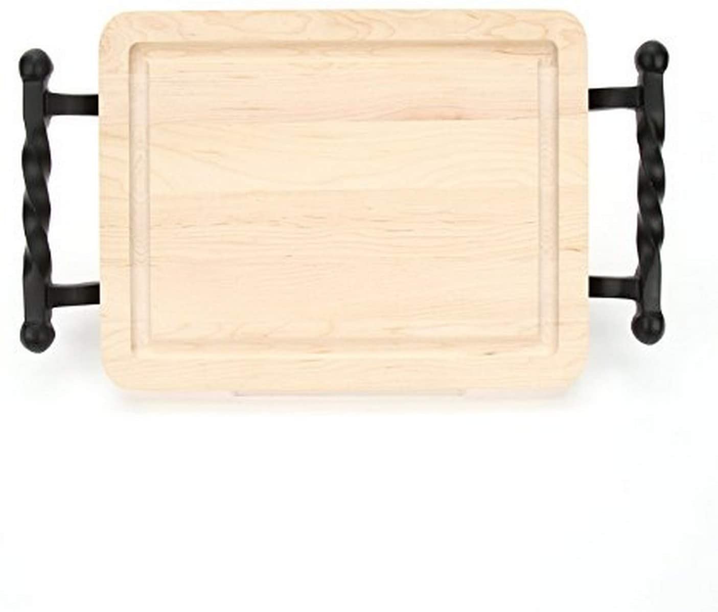Price:$39.94 Boards Thick Bar/Cheese Board with Twisted Ball Handle, 9-Inch by 12-Inch by 3/4-Inch, Monogrammed "BLANK", Maple: Bar Cutting Boards: Home & Kitchen