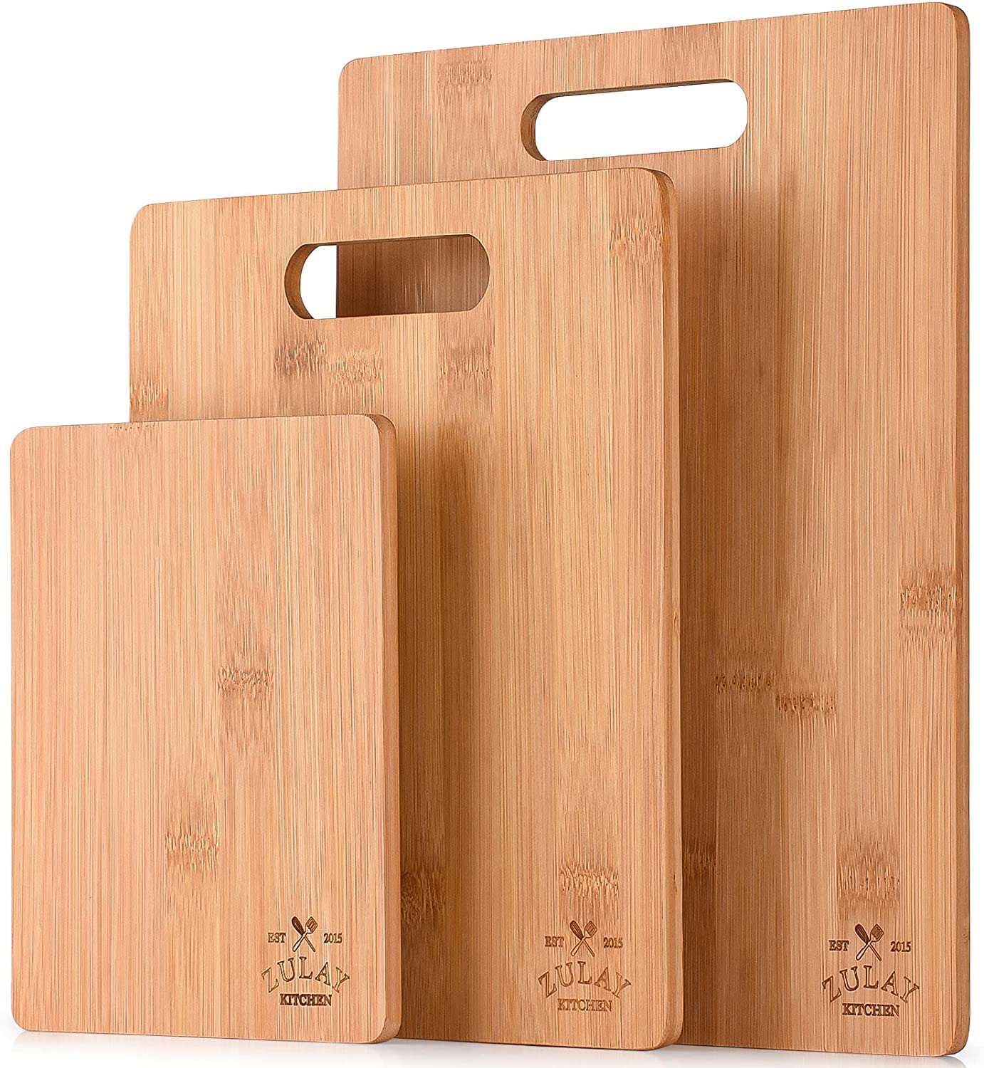 Price:$15.49 (3-Piece) Bamboo Wooden Cutting Boards For Kitchen - Premium 3 Assorted Sizes Wood Cutting Board For Cooking & Serving - Bamboo Cutting Board Set For Veggies, Meat, Cheese & More: Home & Kitchen
