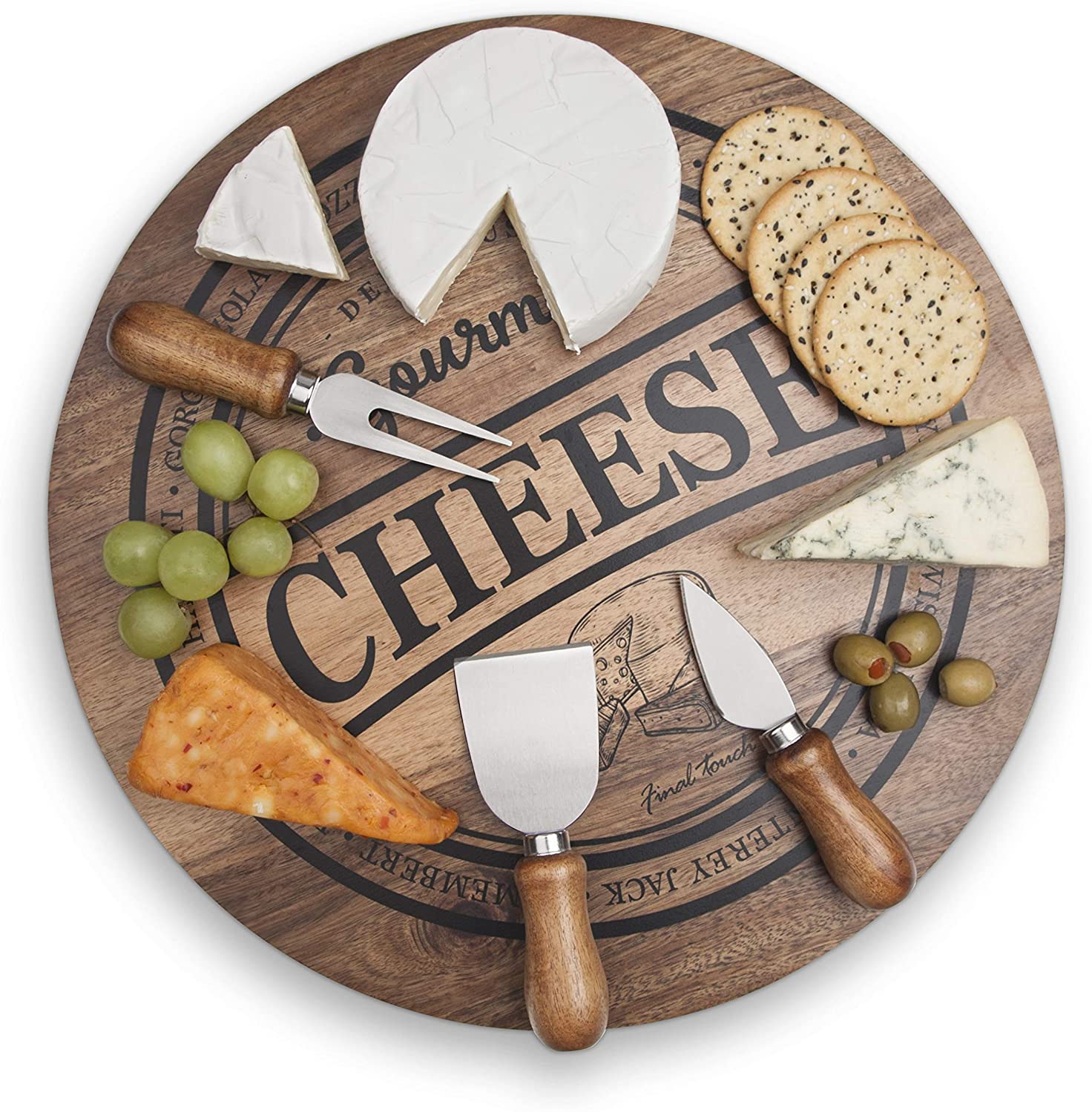 Price:$36.99 Touch 4pc Cheese Board Set (CE40204) : Home & Kitchen