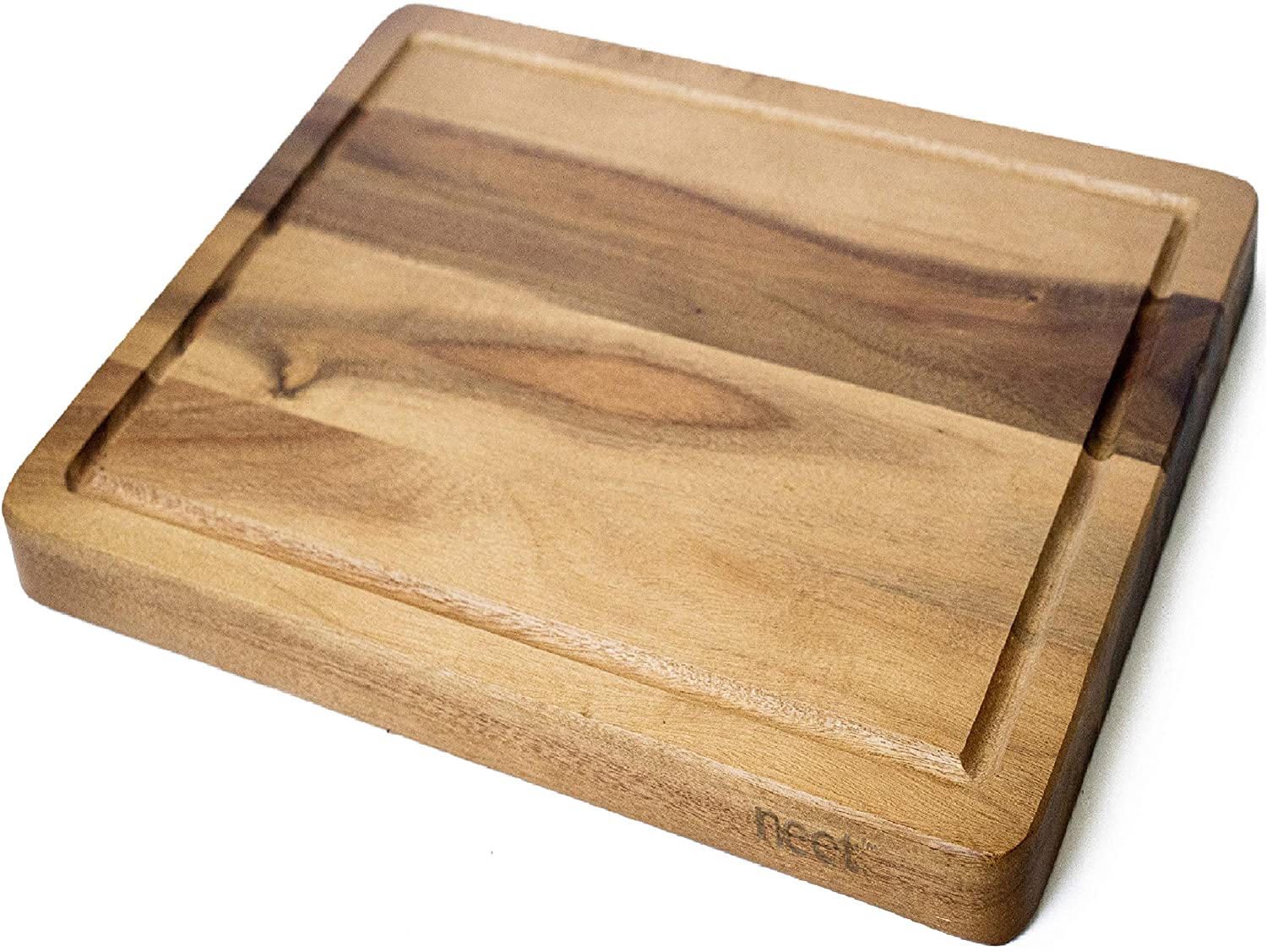 Price:$49.95 Acacia Cutting Board - 17" x 13.5" x 1.5" inch - Juice Groove Reversable With Cut Out For Cheese & Crackers Or Charcuterie - Wooden Serving Platter - Thick - Wooden Butcher Block - Extra Large: Home & Kitchen