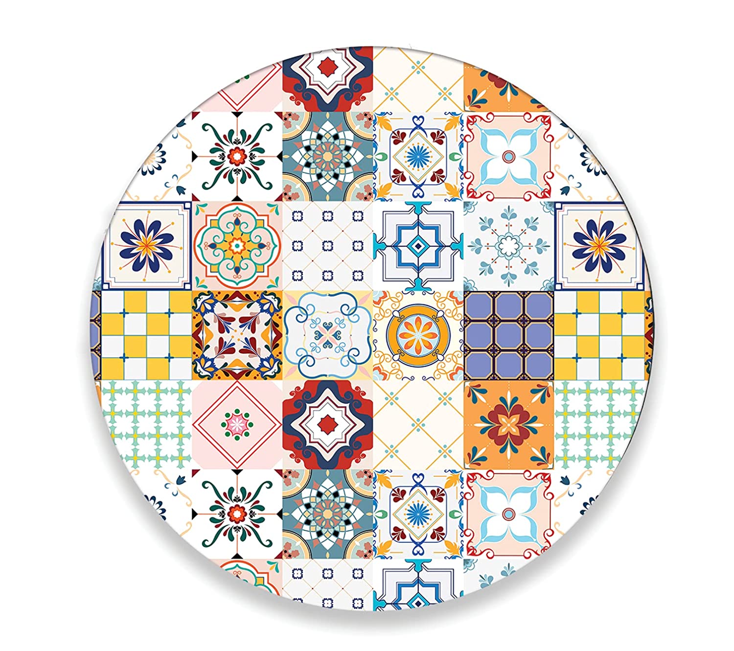 Price:$32.90 Mexican Handmade Cheese Board in artisan work. Hand crafted and covered with liquid crystal. Ideal for Charcuterie Platter & Serving Tray for Wine and snacks Line: Mexican Mosaic : Handmade Products