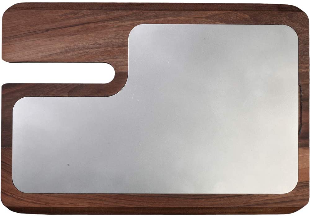 Price:$98.95 Cutting Board for Red Line 220/250, Wood and Stainless Steel Board, Block for Meat, Cheese, and Vegetables, Carving Cheese Charcuterie Serving Handmade, Italian Quality: Home & Kitchen