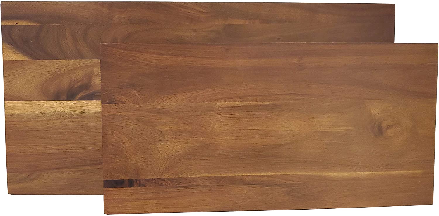 Price:$49.99 Tools for Cooks Artisan Acacia Serving Collection- Wood Cutting Chopping Board Platter Tray, 2 Piece Rectangular Footed Charcuterie / Cutting Boards: Home & Kitchen