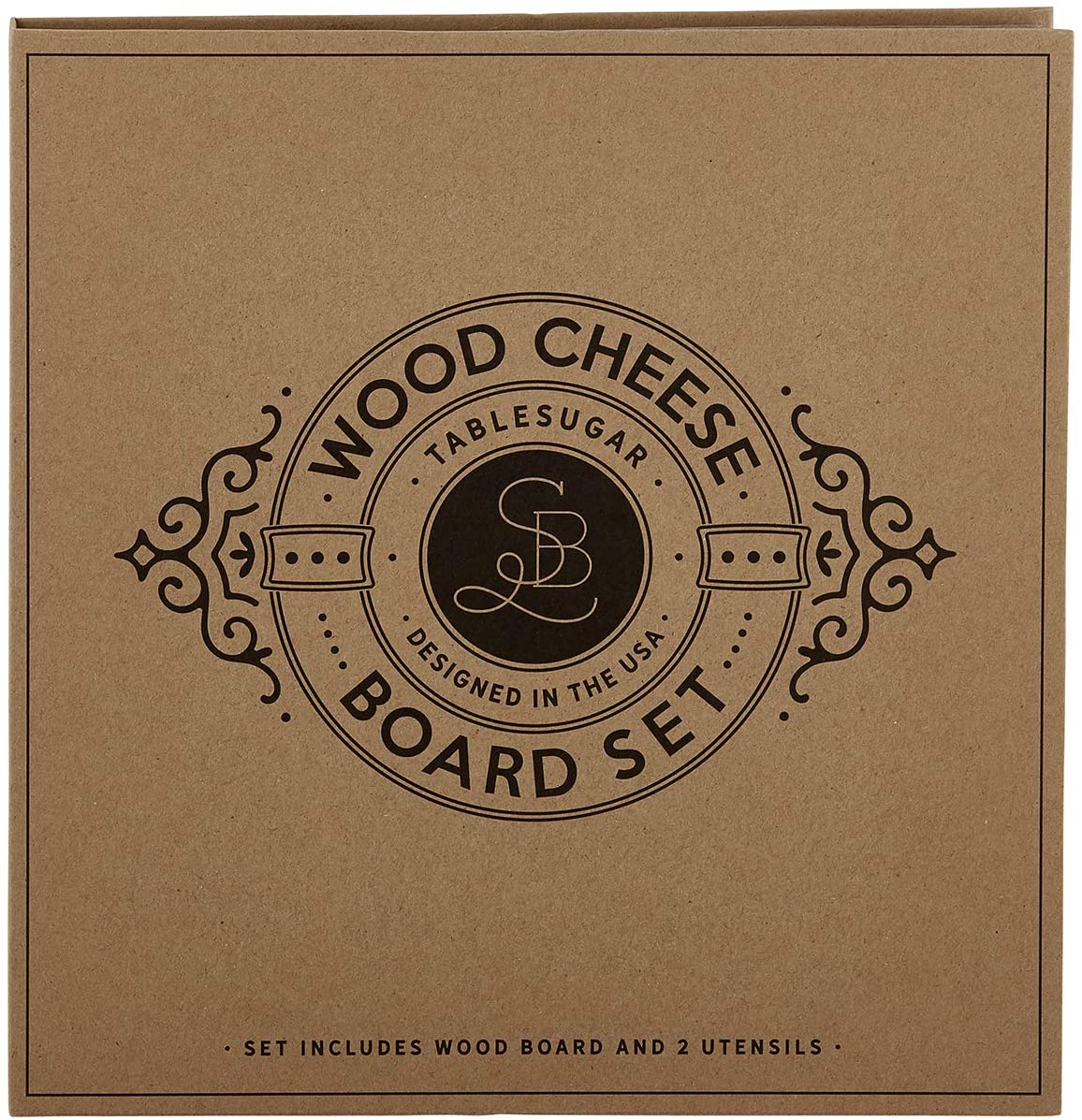 Price:$26.00 Barbara Design Studio TableSugar Cardboard Book Gift Set, 3-Piece, Wood Cheese Board: Cheese Plates