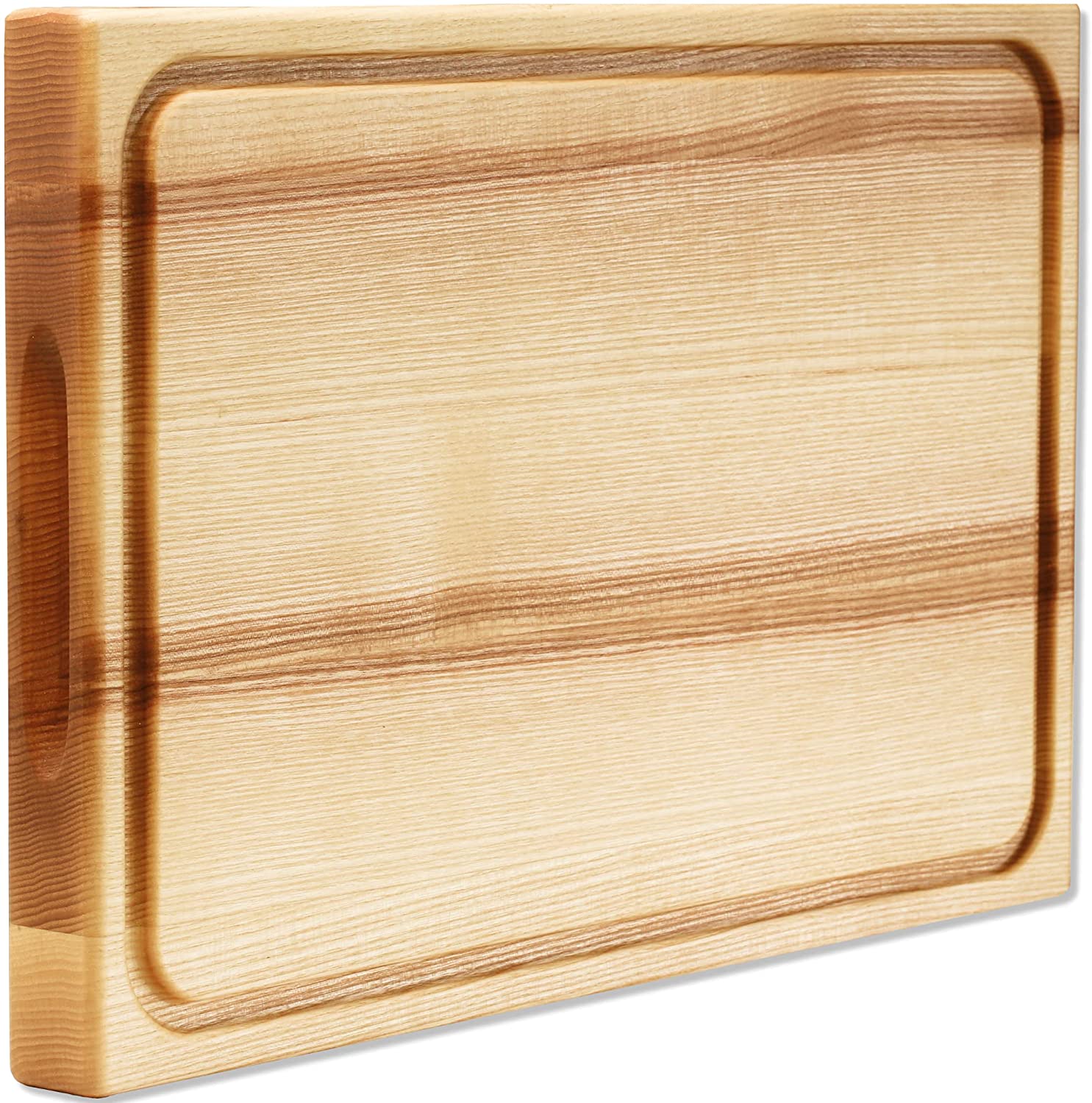 Price:$69.95 Large Wood Cutting Board Large Wooden Cutting Boards for Kitchen 18x12x1.5 Butcher Block Countertop Wood Chopping Board Smak Ash Wood Bread Meat Cheese Cutting Board Serving Charcuterie Board: Home & Kitchen
