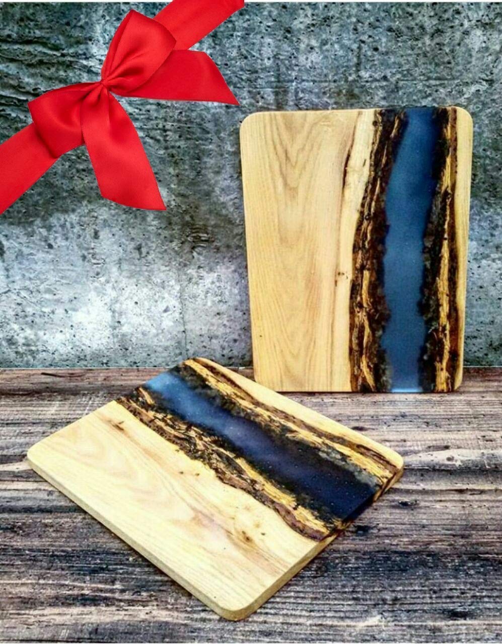 Price:$95.00 Resin Board | Handcrafted River Board, Resin Wooden Serving Board Antipasto Platter Charcuterie, Gift Board : Handmade Products