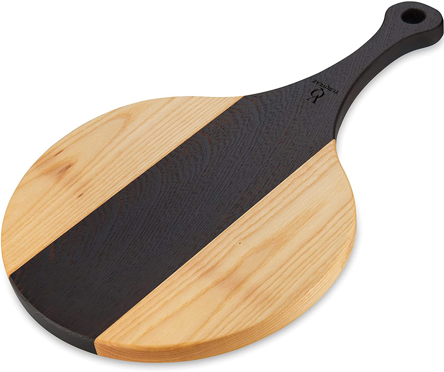 Price:$69.99 Cutting Board for Kitchen with Handle, Serving Tray, Bread Tray, Crackers Platter, Cheese Board, Chopping Board, Knife Friendly, The Artenes (18x12x0.75): Home & Kitchen