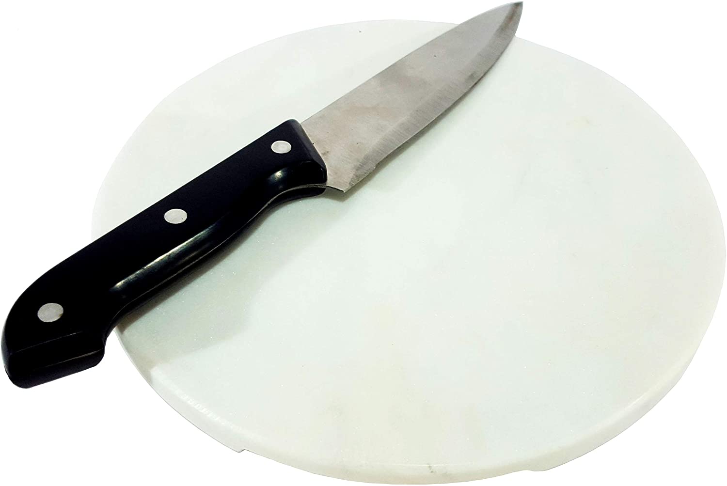 Price:$27.95 Marble Chopping Board Cutting Board Cheese Board Cheese Platter Kitchen Appliance Wine Serve-ware Birthday Anniversary Corporate Gift (9" Round): Home & Kitchen
