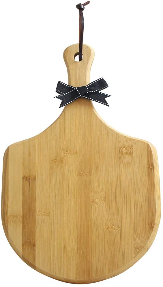 Price:$18.99 pizza peel, Wood Serving Pan, Cheese and Charcuterie Boards, Pizza Board Pizza Paddle Cutting Board with Handle (for Baking Pizza, Bread, Cutting Fruit, Vegetables, Cheese): Home & Kitchen