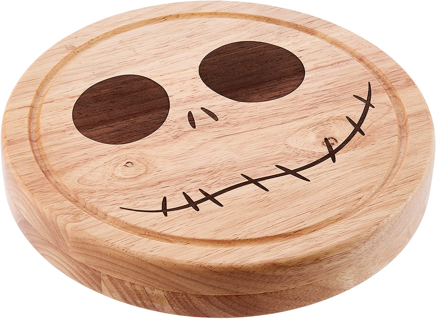 Price:$51.48 TIME Disney Classics Nightmare Before Christmas Jack’s Circo Cheese Board & Knife Set Cutting Board, 10.2 inches Diameter: Home & Kitchen