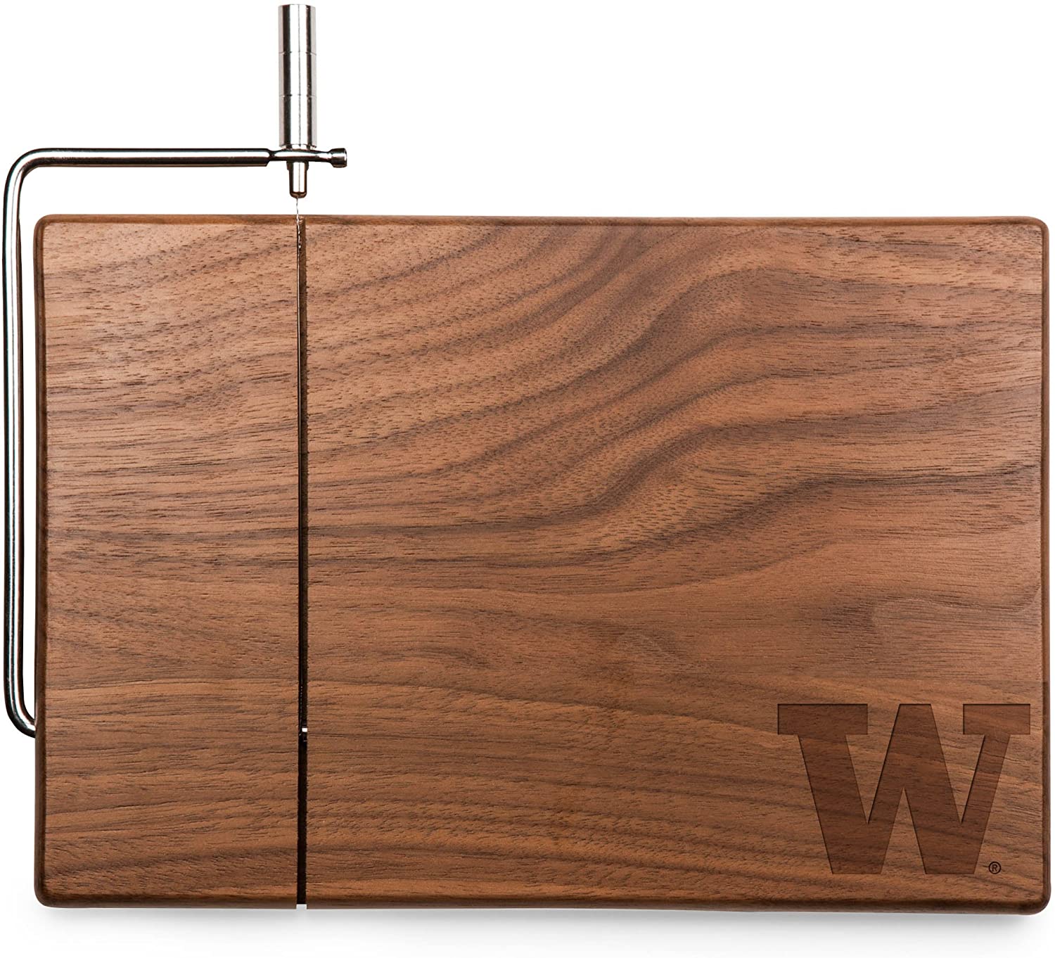 Price:$36.18 TIME NCAA Washington Huskies Meridian Black Walnut Cutting Board with Cheese Slicer : Home & Kitchen