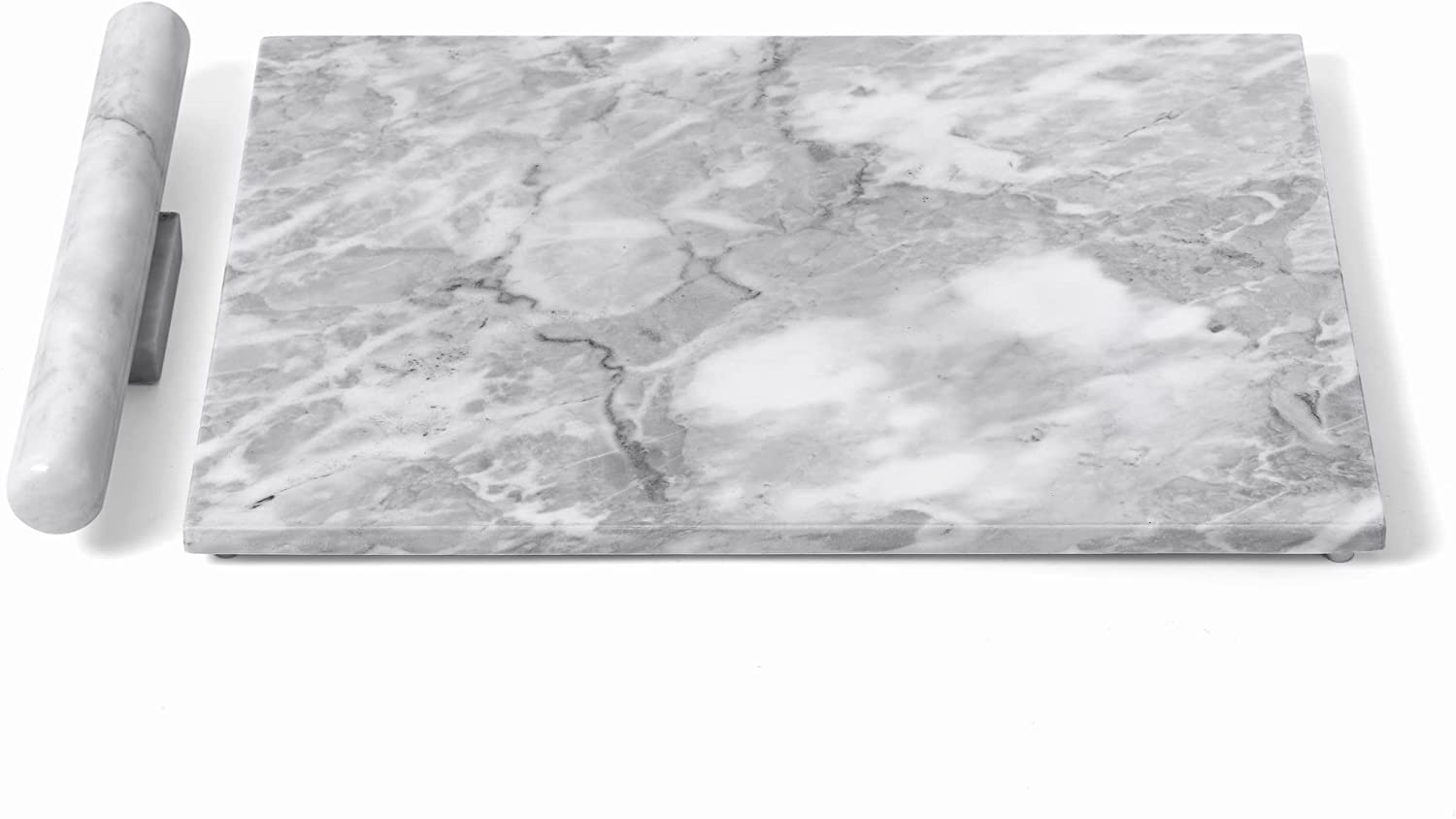 Price:$104.99 Patisserie Marble Pastry Board 16x20 inches – Large Marble Slab includes Matching Marble Rolling Pin Set For Kneading, Tempering Chocolate, Pastry, Cheese Board and Charcuterie: Home & Kitchen