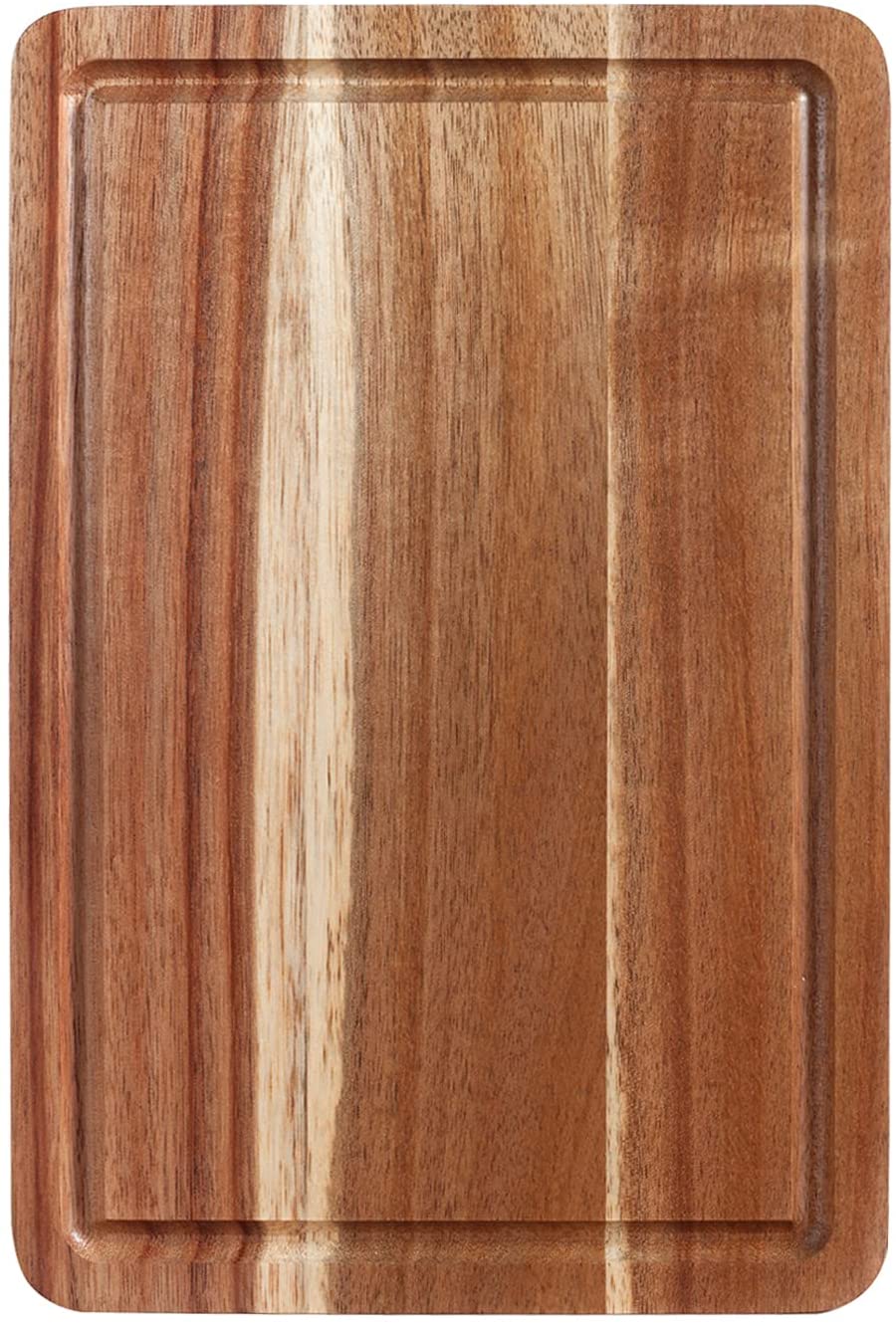 Price:$59.99 Cutting Board for Kitchen, Acacia Wood Cutting Board, Wooden Chopping Board with Juice Groove for Meat, Cracker, Vegetables and Cheese, 12 x 7.87 x0.6 Inch: Home & Kitchen