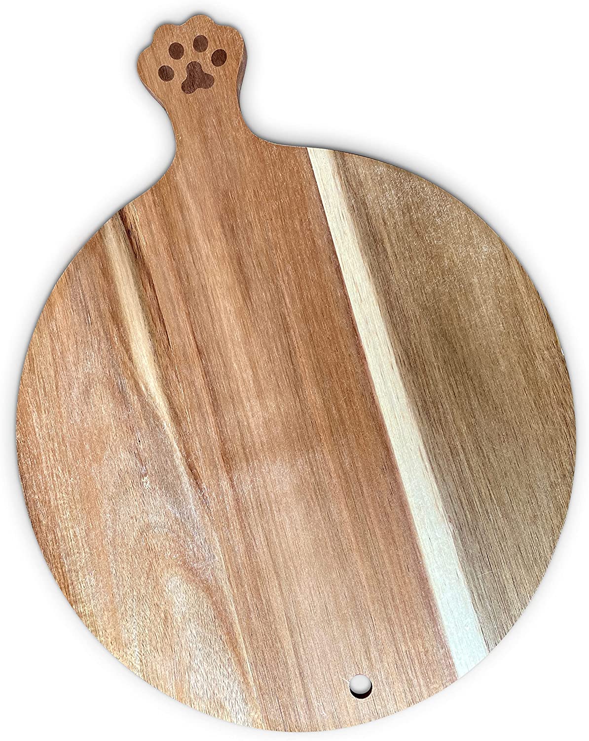 Price:$23.99 & Junebug Cat Paw Cheese Board 16 x 12 x 0.5 Inch Acacia Wood, Round Paw Print Charcuterie Board with Handle, Bread and Crackers Serving Platter/Tray: Cheese Plates