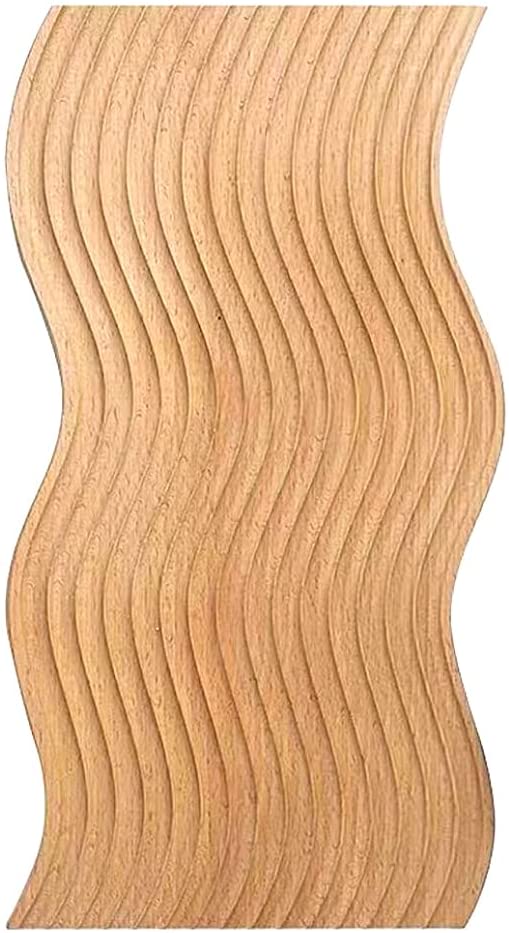 Price:$29.95 Style Cutting Board, Beech Wood, Charcuterie, Kitchen and Food Display, Corrugated Grooved Design (S Shape): Home & Kitchen