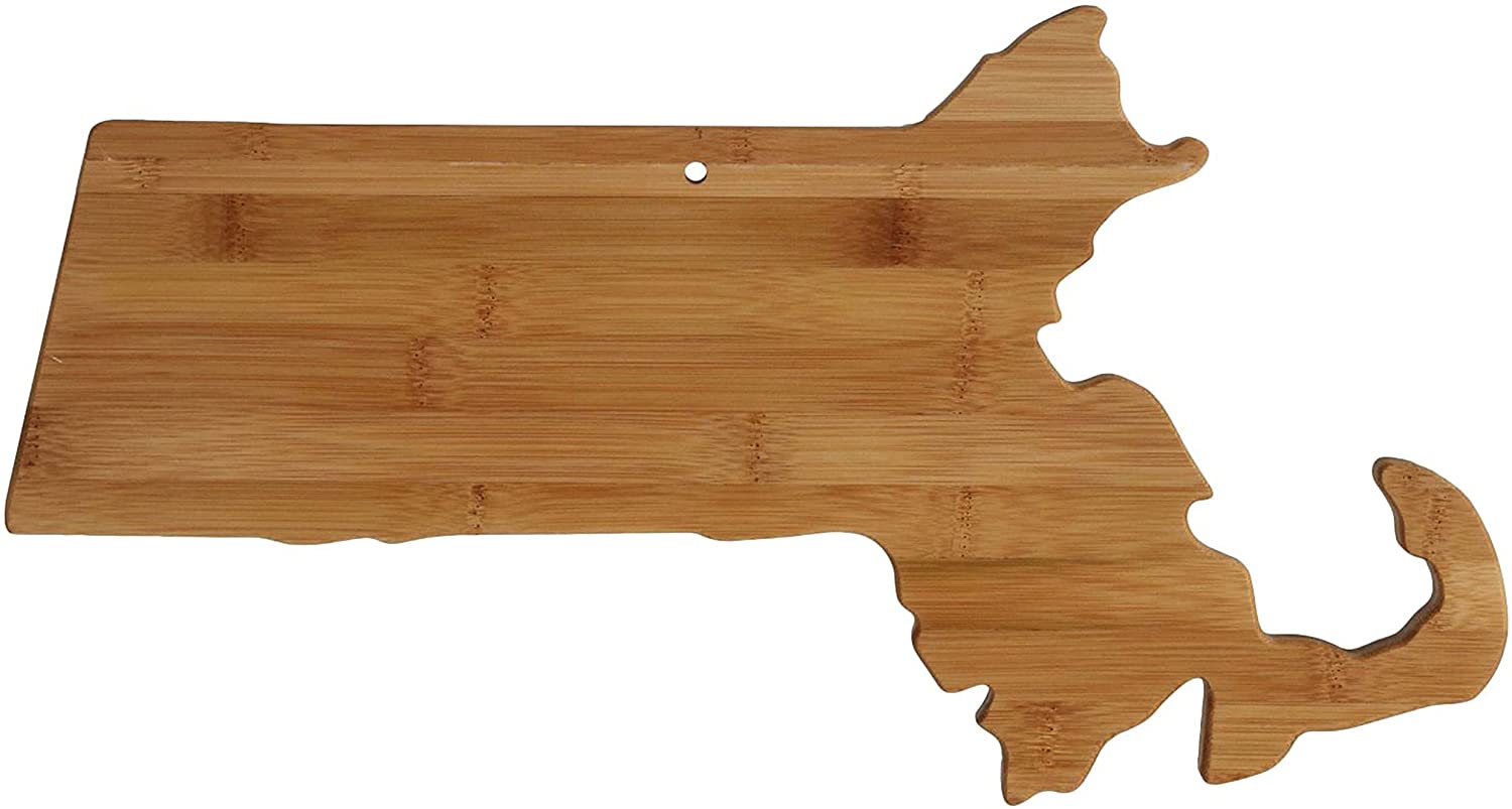 Price:$35.00 State Shaped Bamboo Wood Cutting Board For New Family Home Housewarming Wedding Moving Gift: Home & Kitchen
