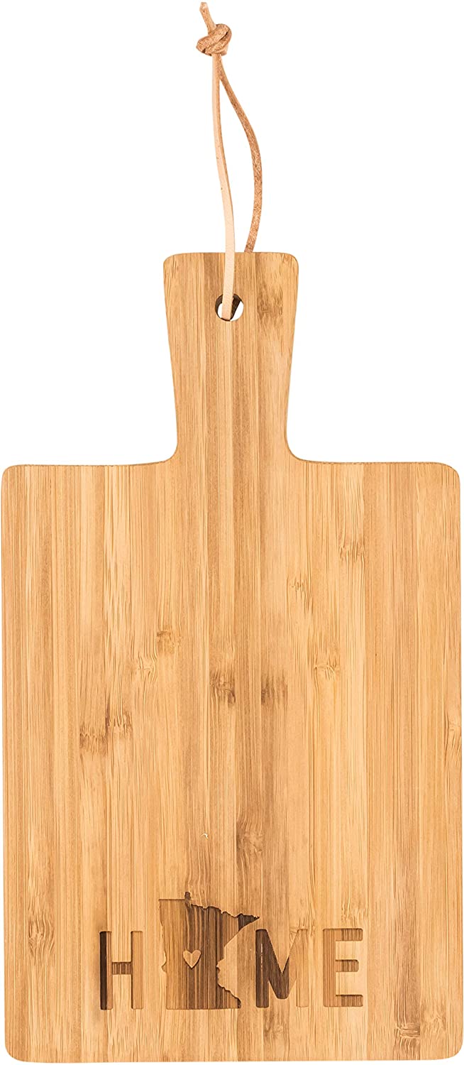 Price:$15.13 Face Designs Minnesota Home Letter Stamped 8.5 x 4.75 Wood Paddle Cheese Cutting Board : Everything Else