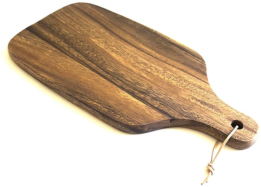 Price:$21.49 Cutting Board Acacia Wooden Cutting Board With Handle Serving Board Cheese Board Wooden Kitchen Chopping Board 15.35 x7 Inches: Home & Kitchen