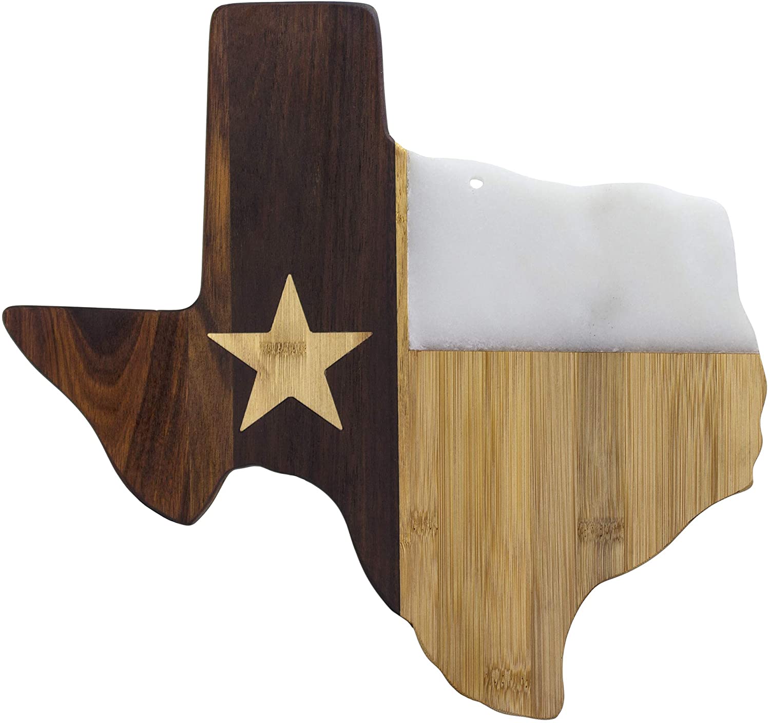 Price:$49.99 Bamboo Rock & Branch Series Republic of Texas State Shaped Serving Board, 14" x 13-3/8": Home & Kitchen