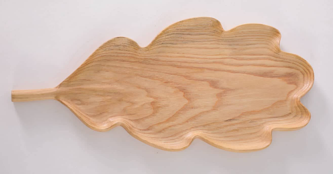 Price:$21.00 Leaf Serving Tray Plate for Cheese Desserts Fruits, Cheese Board Platter, Solid Tray for Food Snacks, Sushi Plate (Natural) : Home & Kitchen