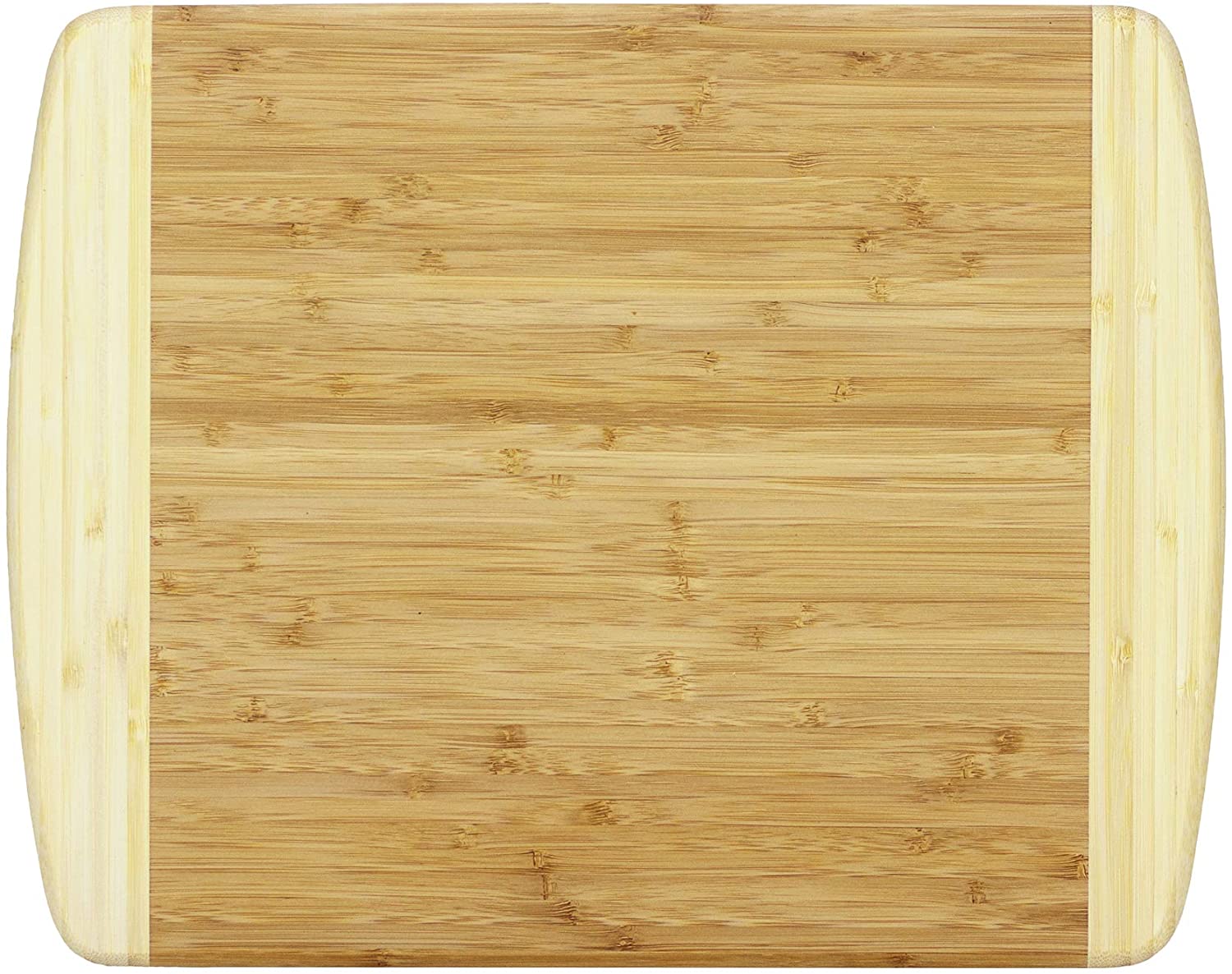 Price:$19.99 Bamboo Kauai Bamboo Serving & Cutting Board, 14" x 11.5", Natural Two Tone: Home & Kitchen