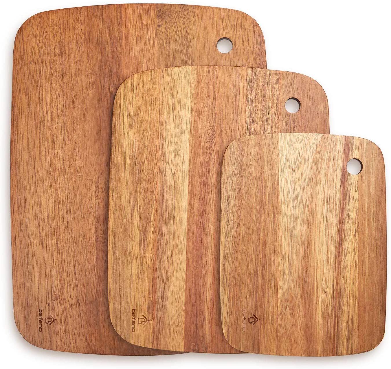 Price:$24.99 Wood Cutting Board Set of 3 Wooden Chopping Board BPA free for Kitchen Meat Fruit Vegetables Cheese Pizza: Home & Kitchen