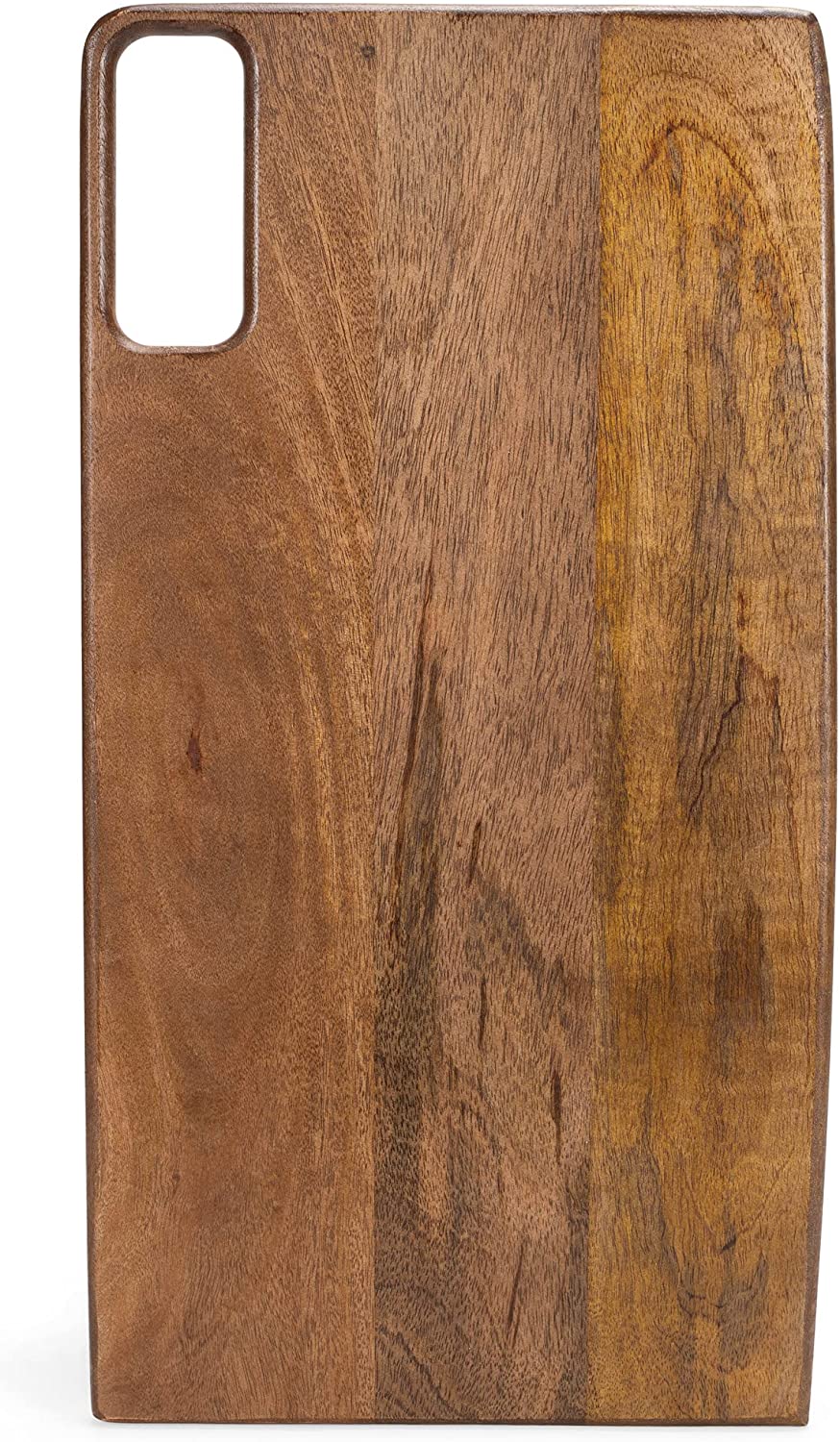 Price:$43.82 Natural Brown Rectangle 10 x 20 Acacia Wood Decorative Serving Cutting Cheese Board with Handle: Serving Trays