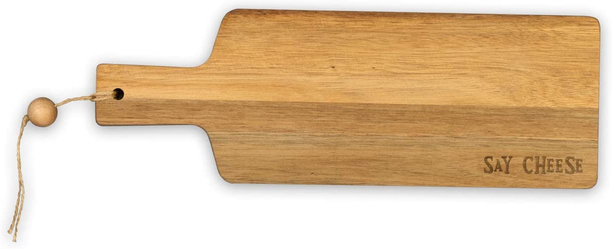 Price:$20.28 Gifts Acacia Charcuterie Board, 16 x 5.5-Inches, Say Cheese: Cheese Plates